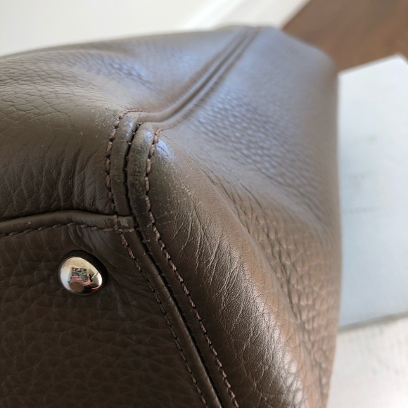 Authentic Chanel Taupe Tote with Silver Hardware - Picture 12 of 16